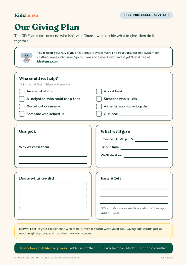 Preview of Our Giving Plan