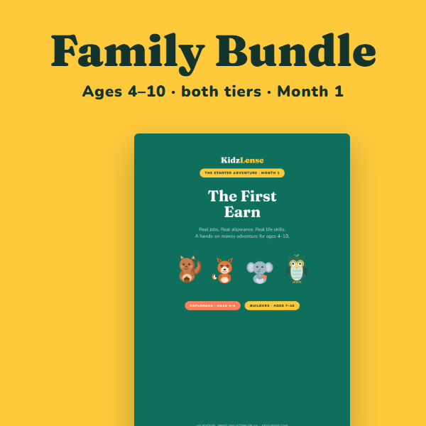 Month 1 Family Bundle, both tiers